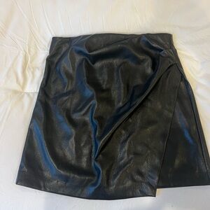 Babaton Leather Skirt